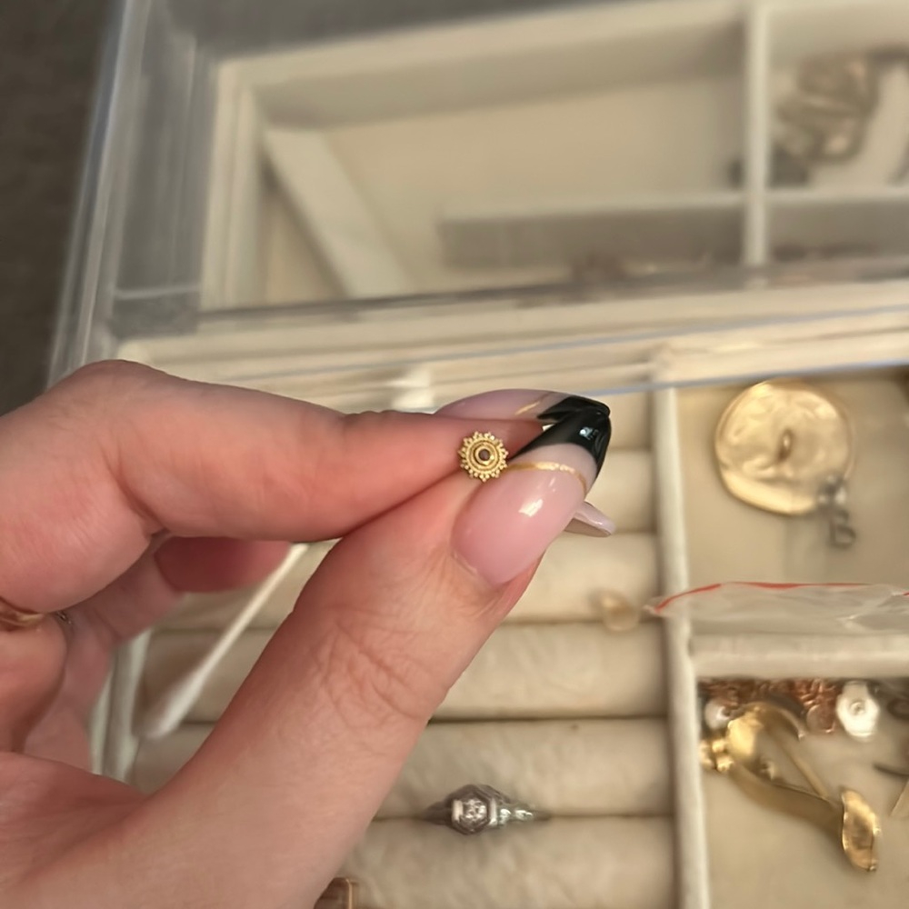 BVLA 14K Moonstone Afghan End